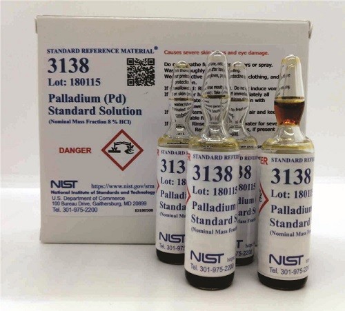 SRM 3138 - 鈀(Pd)標(biāo)準溶液