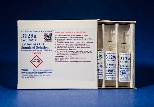 SRM 3129a - 鋰(鋰)標(biāo)準溶液
