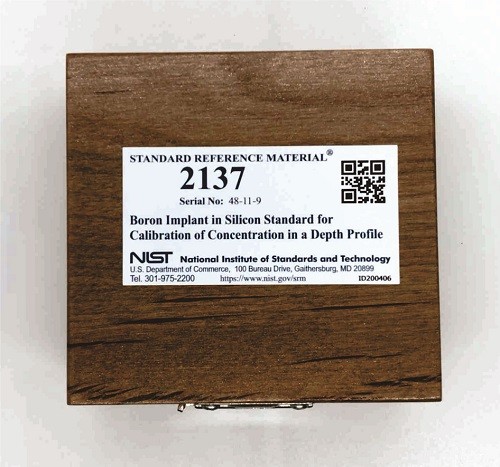  SRM 2137 - 硅中硼植入深度剖面濃度校準(zhǔn)標(biāo)準(zhǔn)