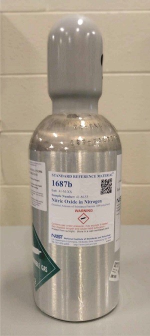 SRM 1687b - 氮氣中的一氧化氮(公稱量-物質(zhì)分數(shù)1000毫微升/摩爾)標準品