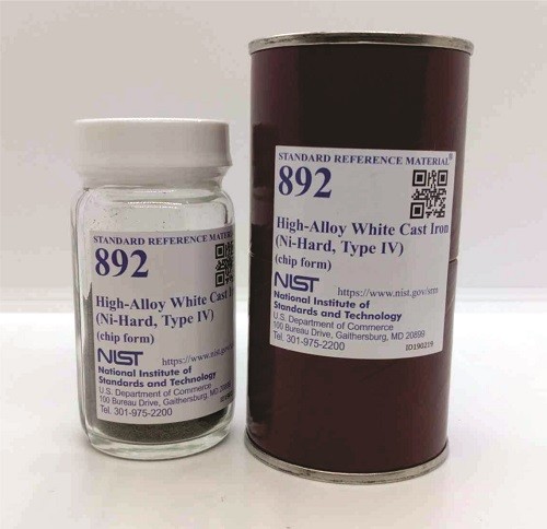 SRM 892 - 高合金白口鑄鐵(鎳硬，IV型)標(biāo)準(zhǔn)品