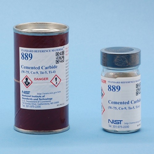 SRM 889 - 硬質(zhì)合金(W-75，Co-9，Ta-5，Ti-4)標(biāo)準(zhǔn)品