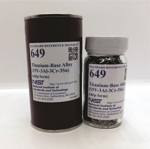SRM 649 - 鈦基合金(15V-3Al-3Cr-3Sn)標準品